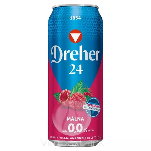 Dréher 24 Málna 0,5l DOB DRS