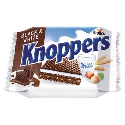 Knoppers Black & White töltött ostya 25g