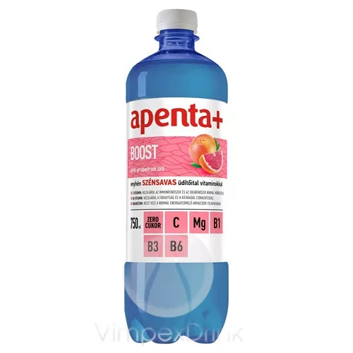 Apenta Boost szénsavas 0,75 PET-DRS