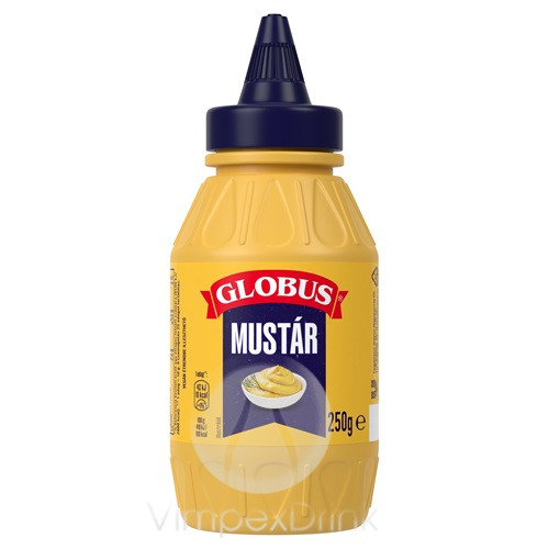 Globus mustár 250g flakonos