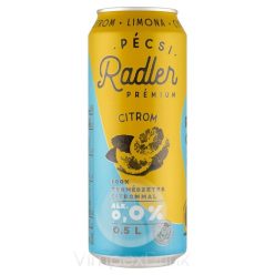 Pécsi Radler Citrom 0,0% 0,5l DOB/24/DRS