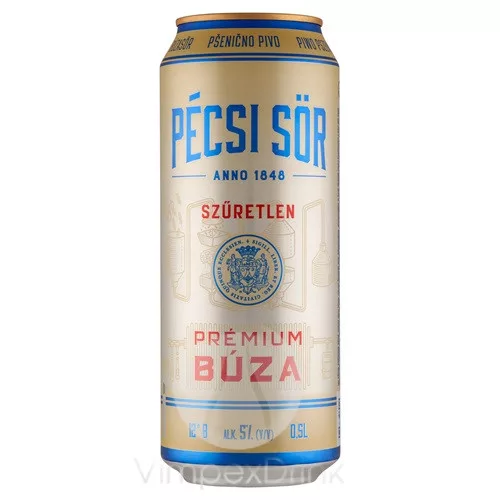 Pécsi Prém.Búza szűretlen 0,5l DOB 5%DRS