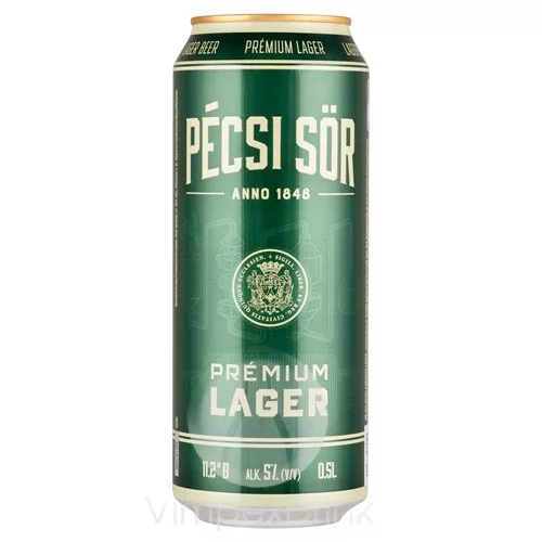 Pécsi Prémium Lager 0,5l DOB 5% /24/DRS