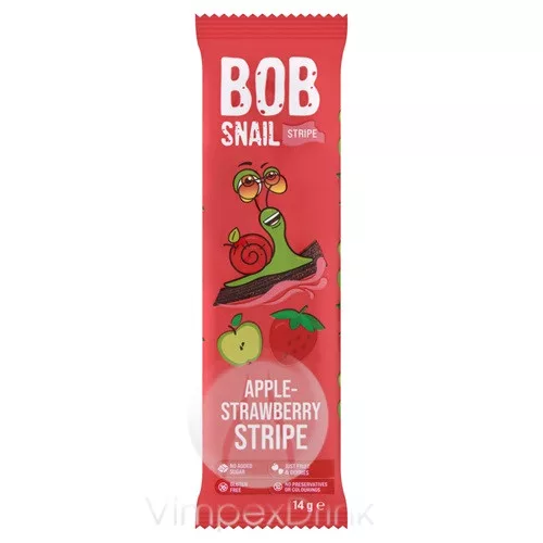 Bob-Snail Gyümölcsszelet Alma-eper 14g