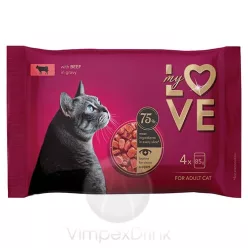 My Love alut.macskáknak Marhahús.4x85g