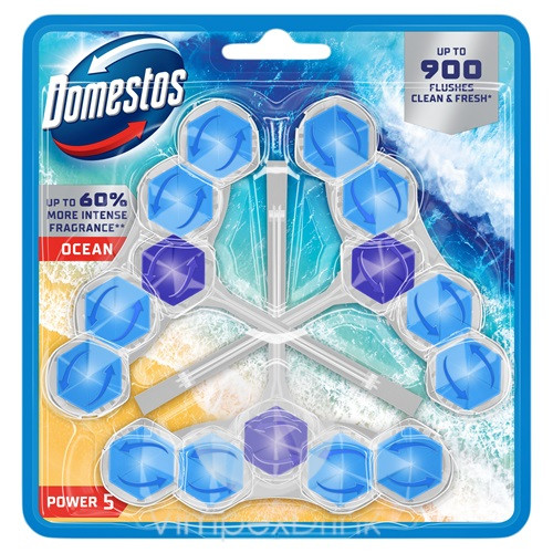 Domestos Power5 WC-rúd 3x50g Ocean