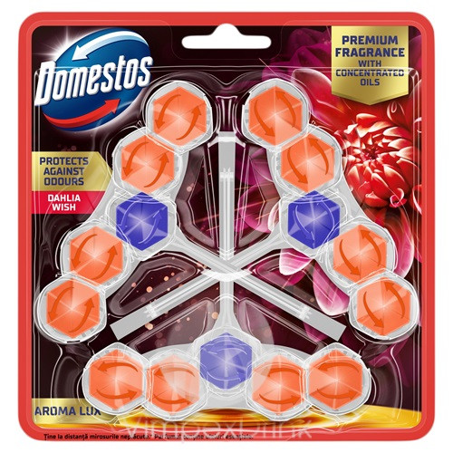 Domestos Aroma L. WC-rúd 3x50g Dhalia