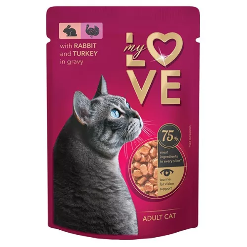 My Love alut.macskáknak nyúl-pulyka 85g