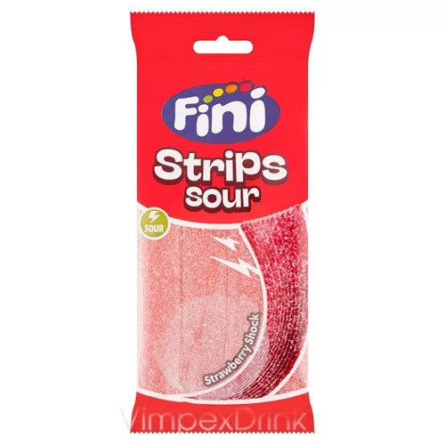 Fini Strips epres gumicukor 80g /12/