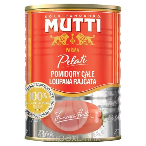 Mutti Hámoz.Egész Paradicsom 400g konz