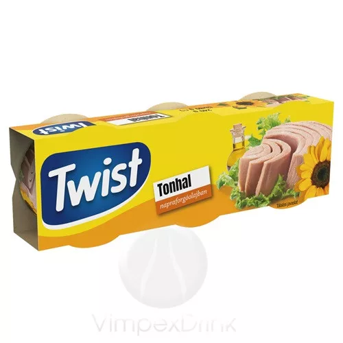 Twist tonhaltörzs napraforgóolajban 3*80g