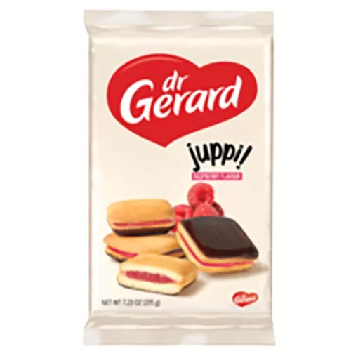 Lider Juppi! málna ízű piskótakocka 205g