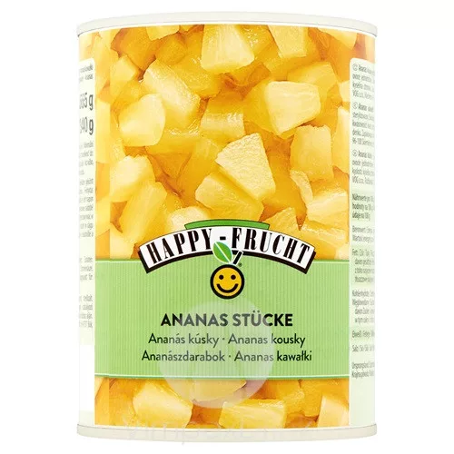 Happy Frucht ananászdarabok 570g