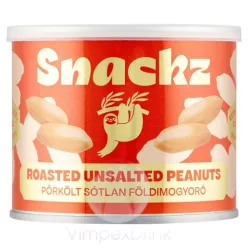 Snackz sótlan földimogyoró fémdob.150g