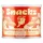 Snackz sótlan földimogyoró fémdob.150g
