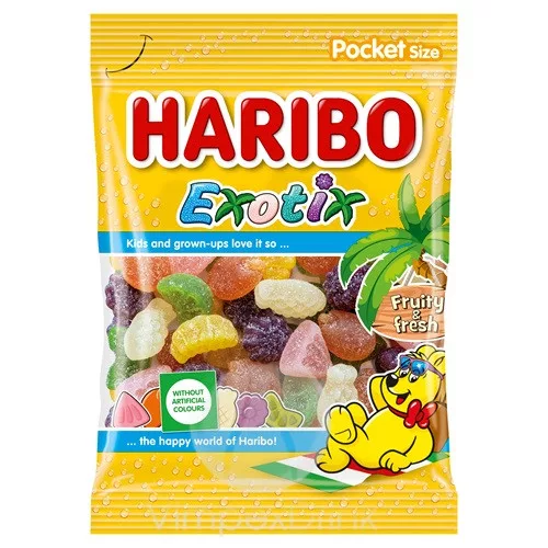 Haribo Exotic Gumicukor 80g /26/