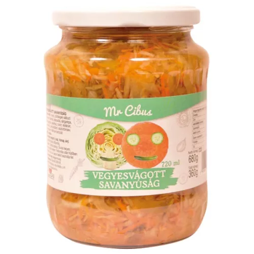 Mr Cibus Vegyesvágott savanyúság 720ml