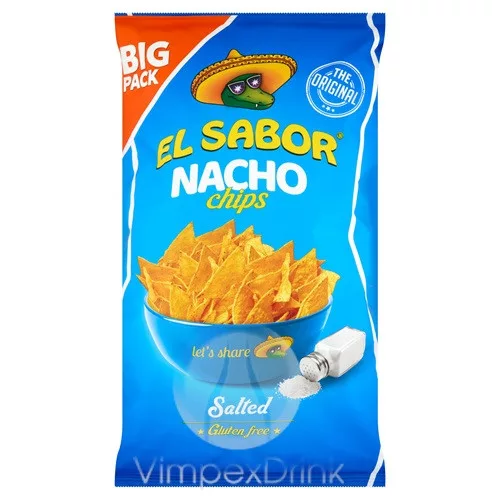 EL SABOR Nacho chips sós 180g