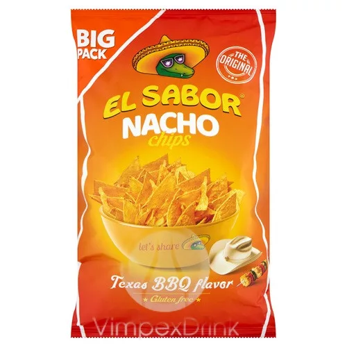 EL SABOR Nacho chips texas BBQ 180g