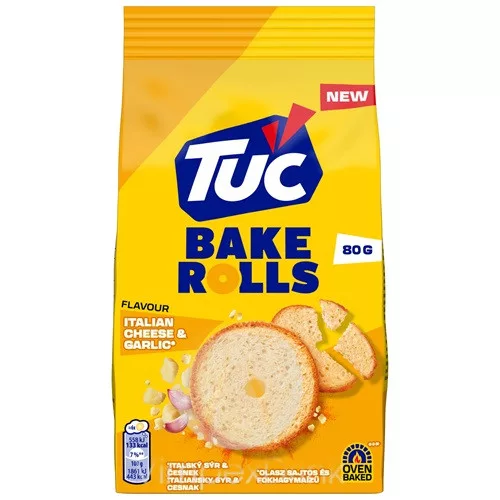 TUC Bake Rolls Italian cheese & garlic 80g