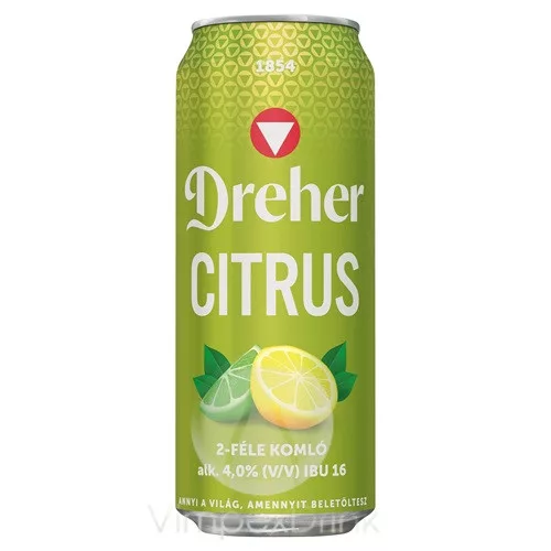 Dréher Citrus 4% 0,5L DOB-DRS