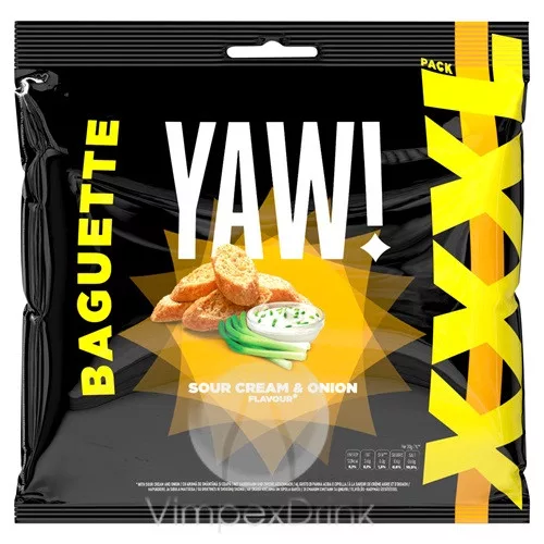 YAW! Extrudált baguette hagym-tejf 120g