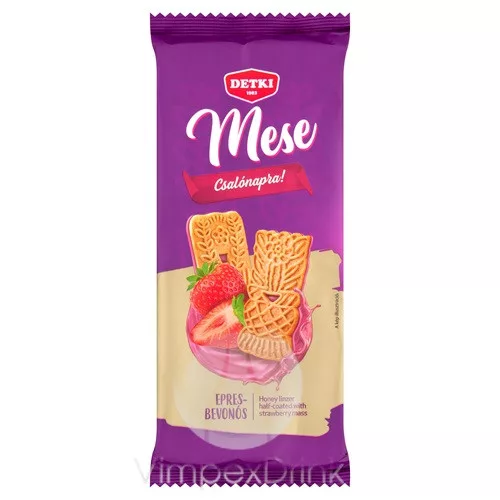Detki Mese Mézes epres bevonós 180g
