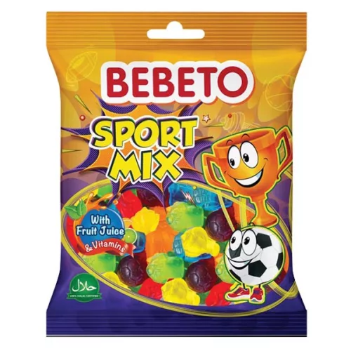 Bebeto Sport Mix vegyes gumicukor 80g