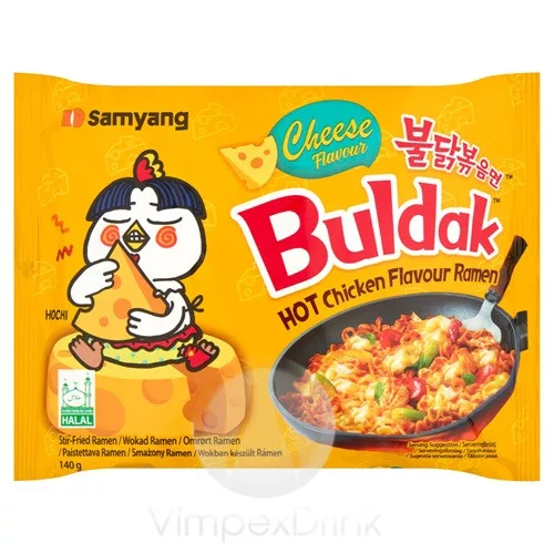 Buldak Instant tészta Sajtos 140g